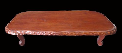 Japanese Antique Low Keyaki Wood Table