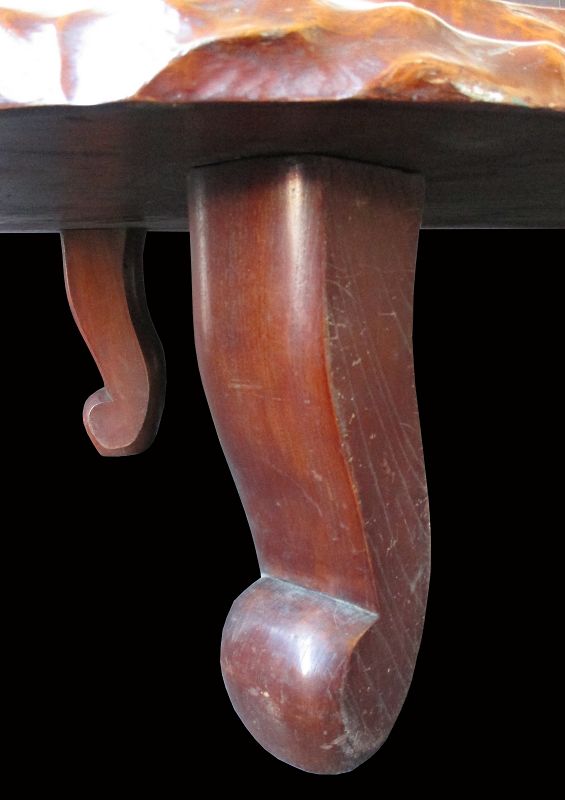 Japanese Antique Low Keyaki Wood Table