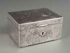 Japanese Silver Box Taisho Period