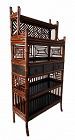 Antique Chinese Bamboo Display Cabinet