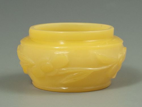 Antique  Chinese Peking Glass Bowl