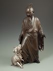 Japanese Bronze of a Sage