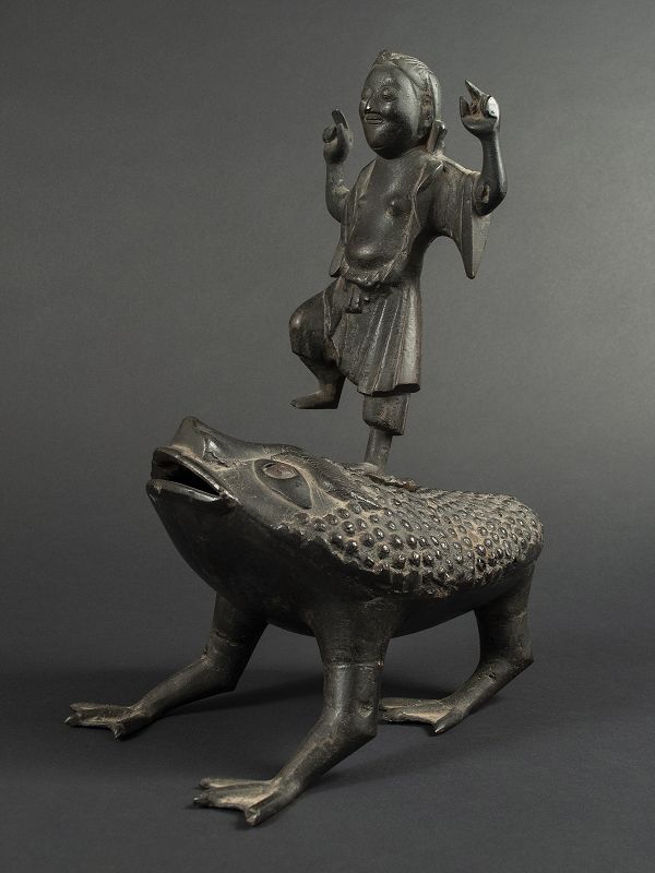 Chinese Antique Bronze Incensor of Liu Haichan