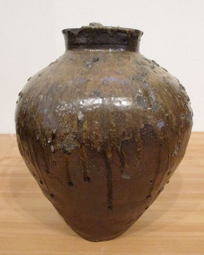 Momoyama Tokoname Ash-glazed Jar