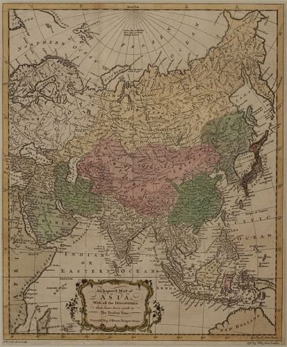 Antique Map of Asia c1762