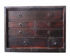 Antique Japanese Ko Tansu (Personal Storage Chest) Kirinoki Edo Period