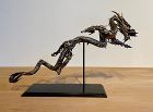 Incredible Japanese Shubuichi Mounted Nihon no ryū (Dragon) Okimono