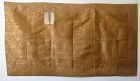 Japanese Antique Gold Asa Kesa Cloth (Buddhist Priest's Vestment)