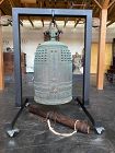 Monumental Japanese Bronze Temple Bell Bonsho