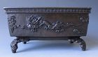 Japanese Antique Bronze Suiban with Dragons