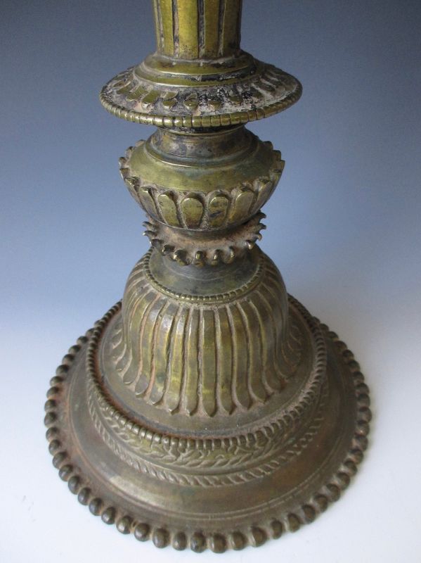 Tibetan Antique Bronze Butter Lamp
