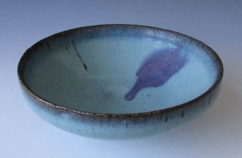 Chinese Antique Jun Ware Bowl with Blue and Purple Glaze