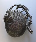 Japanese Antique Bronze Rare Gourd Suiteki Water Dropper
