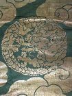 Japanese Antique Temple Textile with Gold Dragons