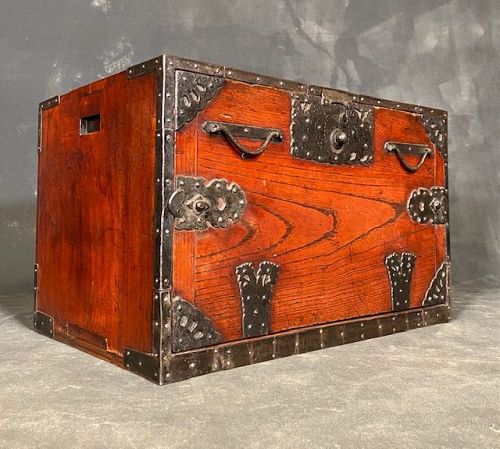 Rare Antique Sakata Hangai Ship Tansu Keyaki Edo Period