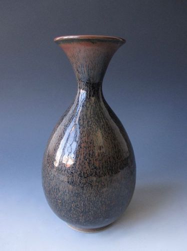 Chinese Antique Brown Spotted Monochrome Vase
