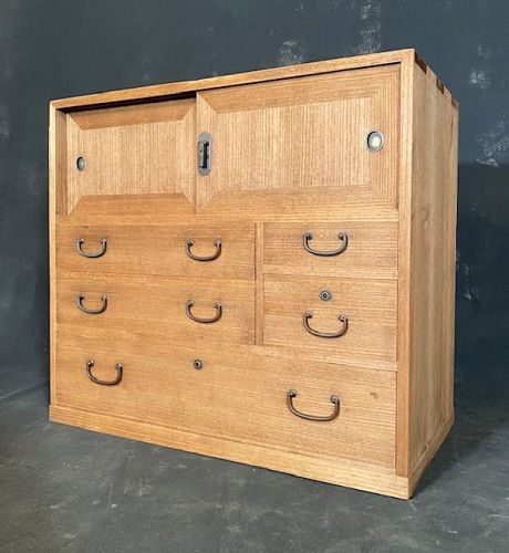 Japanese Small Tansu Chest Antique Furniture