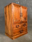 Japanese Tansu Chest Vintage Book Box Honbako Cypress Early Showa