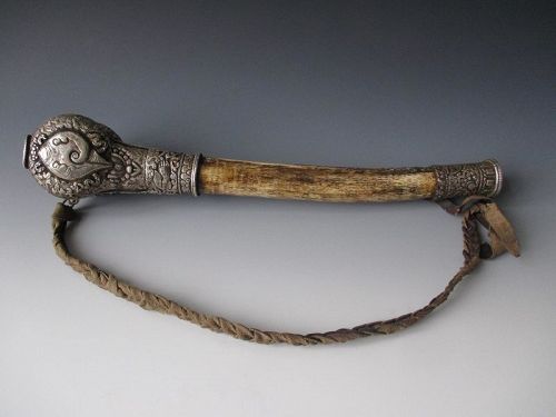 Tibetan Antique Kangling, Buddhist Bone Trumpet