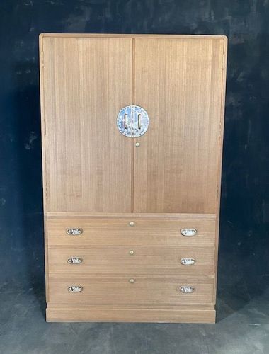 Japanese Kamo Tansu Chest Vintage Isho Biraki 2 Section Vintage