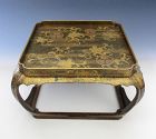 Japanese Antique Lacquer Tray with Tokugawa Crest
