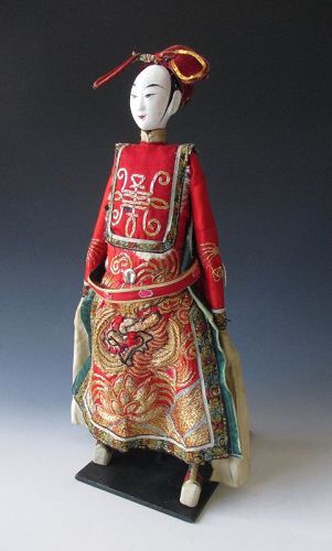 Chinese Antique Puppet of an Opera Figure