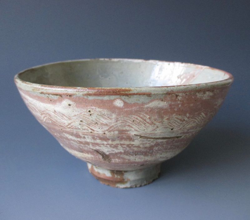 Japanese Antique Mishima Ware Tea Bowl