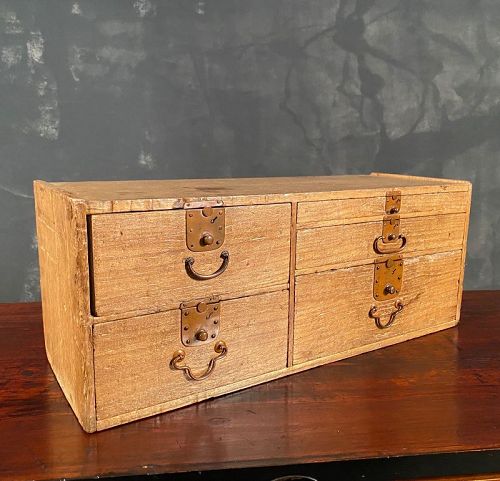 Japanese Antique Small Kiri Wood Box