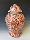 Chinese Antique Large Porcelain Ginger Jar