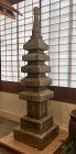 Japanese Antique Tall Stone Lantern Sekitō (Pagoda)
