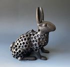 Japanese Antique Iron Rabbit Lantern