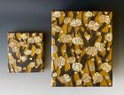 Japanese Antique Set of Matching Lacquer Boxes with Cherry Blossoms