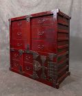 Japanese Antique Mikuni Tansu with Locking Bars