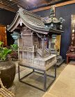 Japanese Antique Large Buddhist Shinto Shrine with Copper Roof
