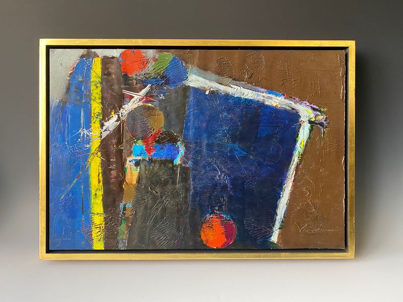“Verso” John Saccaro Abstract Painting