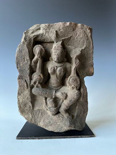 Mounted Indian Stone Fragment