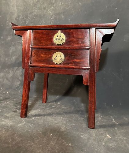 Chinese Huanghuali Altar Coffer with Two Drawer Republic