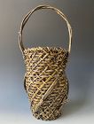 Antique Japanese Bamboo Basket for Ikebana Early 20th C