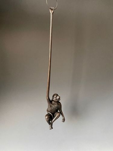 Japanese Antique Bronze Monkey, Hanging Censer