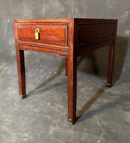 Chinese Side Table with Drawer Rosewood 20th C