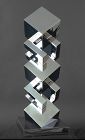 "Cubexistentialism" by John Whitehead, Sculpture in Stainless Steel