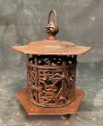 Antique Japanese Iron Lantern