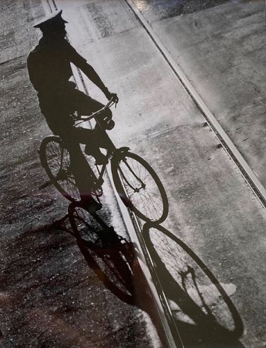 Fan Ho Photograph, Man on Bicycle