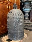 Japanese Antique Very Large Bronze Bonsho Temple Bell
