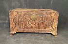 20th Century Chinese Carved Campher wood Trunk