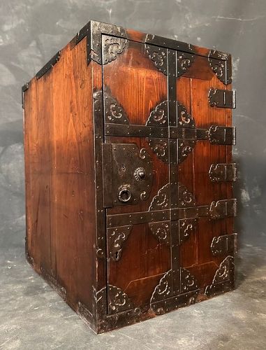 Rare Edo Japanese Safe Chest