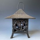 Vintage Japanese Iron Lantern Teahouse