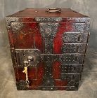 Antique Japanese Funa Tansu Captain's Chest Kiri Edo