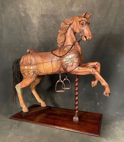 Antique German Josef Hübner Carousel Horse