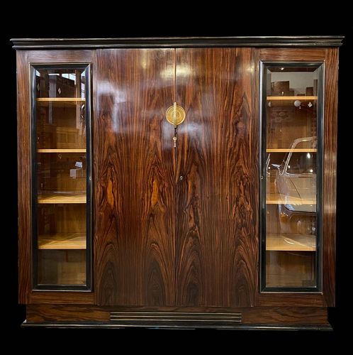 Art Deco Display Storage Cabinet Brazilian Rosewood